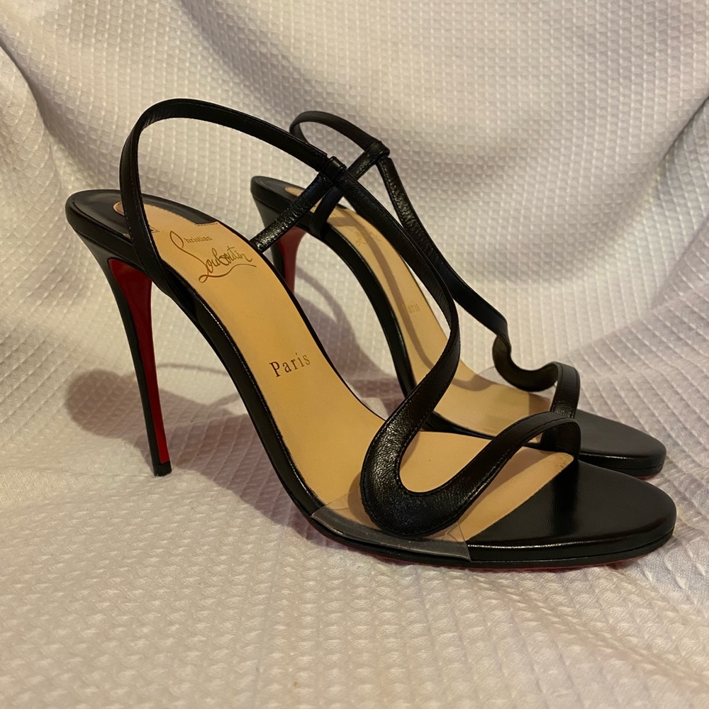 Authentic Christian Louboutin Rosalie sandals 4 “heel size 38.5